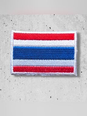 🔥 NWT Rare Thailand Flag Iron On Patch for Vests Biker Jackets